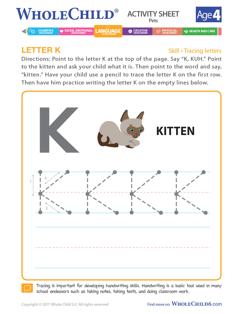 Letter K | Resources | Whole Child