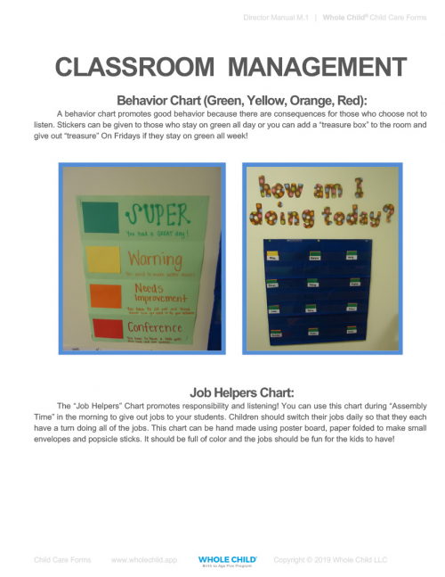 Classroom Management Manual