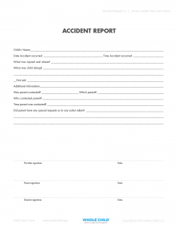 Accident Report